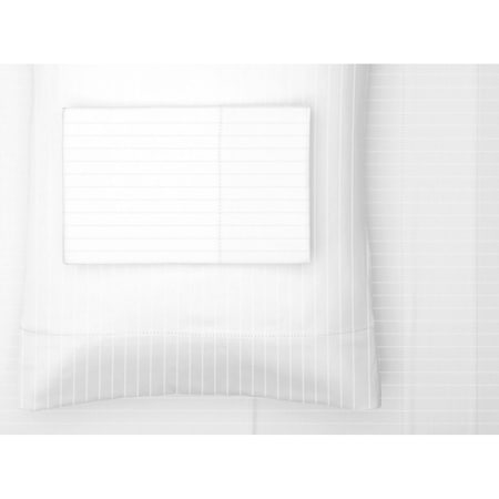 Hotel Grand 1000tc Pinstripe Sheet Set, White, King 652503